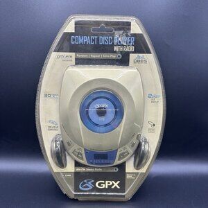 NEW GPX Compact Disc Portable CD Player with Radio & Headphones C3880 SEALED